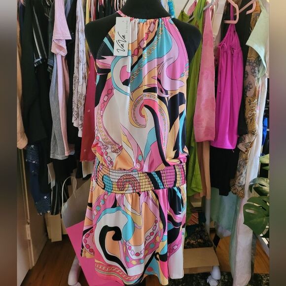 Vintage Dress Multicolor Print VaVa By Joy Han Colorful Size Small - Picture 13 of 16